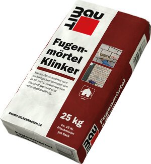 Fugenmörtel Klinker mit Farbton Sandhell Sand im 25 kg Sack.