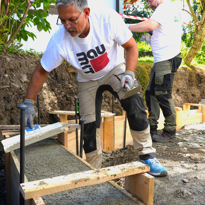 Betonieren – ein kraftraubendes Projekt