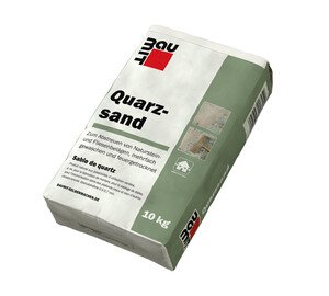 Der Baumit Quarzsand ist im 10 kg-Sack erhältlich.